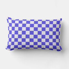 Blueberry cream checkered pattern lendenkissen