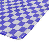 Blueberry cream checkered pattern schneidebrett (Ecke)