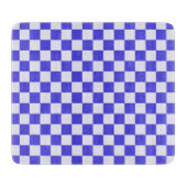 Blueberry cream checkered pattern schneidebrett (Vorderseite)