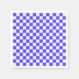 Blueberry cream checkered pattern serviette