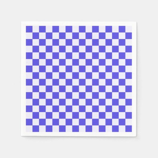 Blueberry cream checkered pattern serviette (Vorderseite)