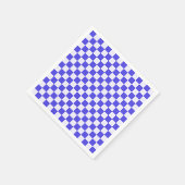 Blueberry cream checkered pattern serviette (Ecke)
