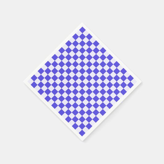 Blueberry cream checkered pattern serviette (Ecke)
