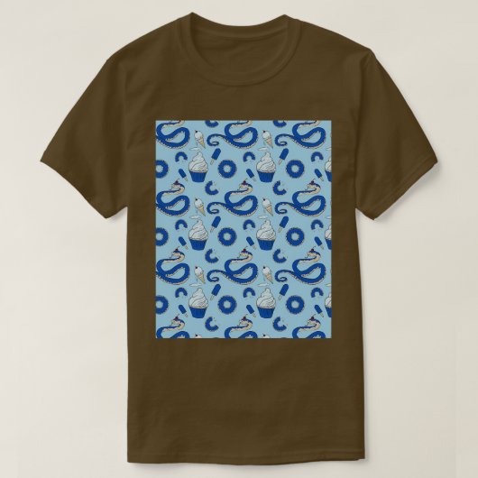 Blueberry Cupcake Hognose Snake Graphic T-Shirt (Design vorne)