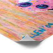 Blueberry Cupcake Liebe Poster (Ecke)