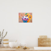 Blueberry Cupcake Liebe Poster (Küche)