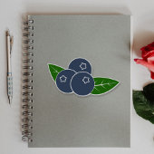 Blueberry Custom-Cut Vinyl Stickers Aufkleber