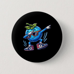 Blueberry Dabbing Dancing Blueberry Frucht Button