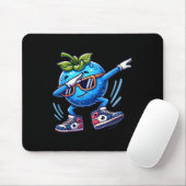 Blueberry Dabbing Dancing Blueberry Frucht Mousepad (Mit Mouse)