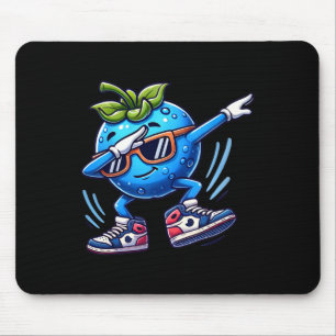 Blueberry Dabbing Dancing Blueberry Frucht Mousepad
