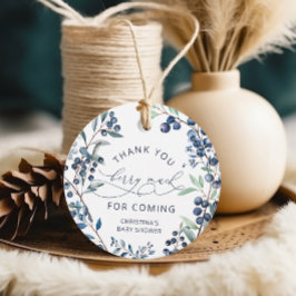 Blueberry Danke Berry Much Favor Tags Geschenkanhänger