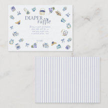 Blueberry Dessert Baby Shower Diaper Raffle