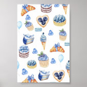 Blueberry Dessert Lover’s Poster (Vorne)