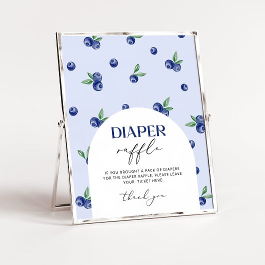 Blueberry Diaper Gewinnspiel-Zeichen. Preisliste f Poster