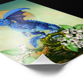 Blueberry Dragon 4x6 Print Fotodruck (Ecke)