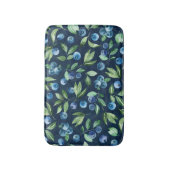 Blueberry dunkles Hintergrundmuster Badematte (Vorderseite Vertikal)