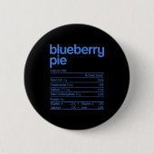 Blueberry E Nutrition Facts Funny Thanksgiving Chr Button (Vorderseite)