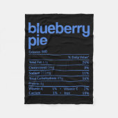 Blueberry E Nutrition Facts Funny Thanksgiving Chr Fleecedecke (Vorderseite)
