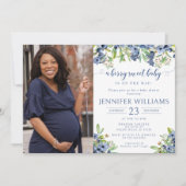 Blueberry, ein beeriger, süßer Junge, duscht Foto Einladung (Vorderseite)