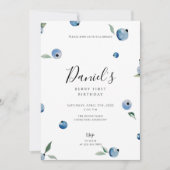 Blueberry Einladung (Vorderseite)