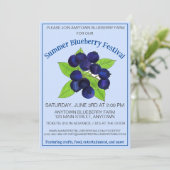 Blueberry Festival Maine Wild Blueberries Messe Einladung (Stehend Vorderseite)