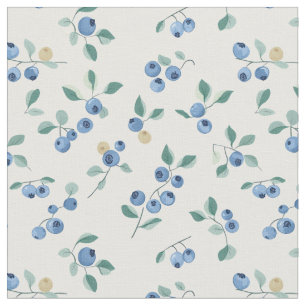 Blueberry Fields Fruchtmuster Stoff