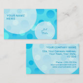 Blueberry Fizz Visitenkartenblasen Visitenkarte (Vorne/Hinten)