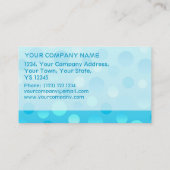 Blueberry Fizz Visitenkartenvorlage Visitenkarte (Rückseite)