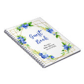 Blueberry Floral Baby Shower Guest Book Notizblock (Rechte Seite)