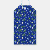 Blueberry Floral Birthday Thank You Geschenkanhänger (Rückseite)