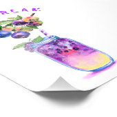 Blueberry Foto Print Fruice Drink Sommer (Ecke)