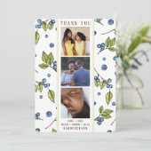 Blueberry Foto Vielen Dank Ankündigung (Stehend Vorderseite)