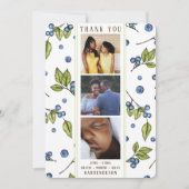 Blueberry Foto Vielen Dank Ankündigung (Vorderseite)