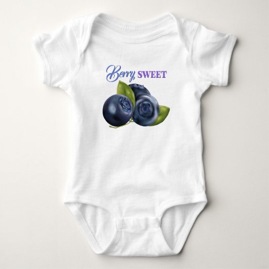 Blueberry Fruit Baby Strampler (Vorderseite)