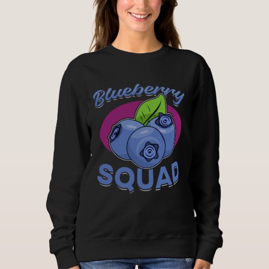 Blueberry Fruit Blueberry Squad 1 Sweatshirt (Vorderseite)