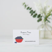 Blueberry Fruit Design Visitenkarte (Stehend Vorderseite)