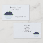 Blueberry Fruit Design Visitenkarte (Vorne/Hinten)