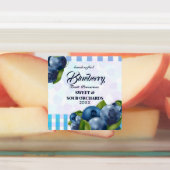 Blueberry Fruit Etiketten (Befestigt)