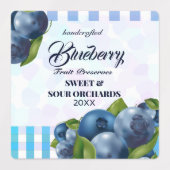 Blueberry Fruit Etiketten (Design 2)