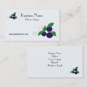 Blueberry Fruit Visitenkarte (Vorne/Hinten)