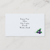 Blueberry Fruit Visitenkarte (Rückseite)