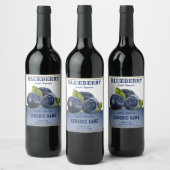 Blueberry Fruit Weinetikett (Flaschen)