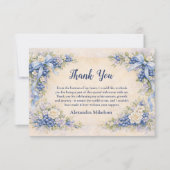 Blueberry Garden Berry First 1st Birthday Dankeskarte (Vorderseite)