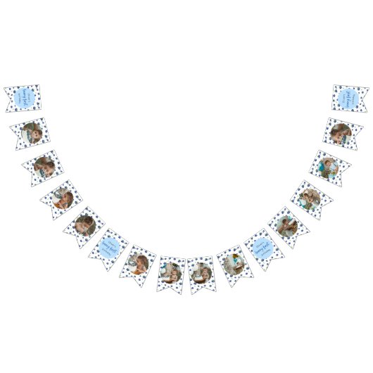 Blueberry Geburtstag 12 Monate Foto Milestone Wimpelkette (Alle)