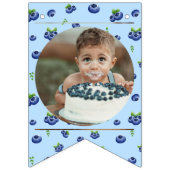 Blueberry Geburtstag 12 Monate Foto Milestone Wimpelkette (Zweite Fahne)