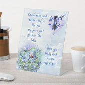 Blueberry Gnome Baby Bash Tisch Sockelschild (In SItu)