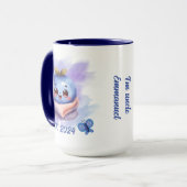 Blueberry Gnome Baby Shower Uncle Tasse (Vorderseite Links)