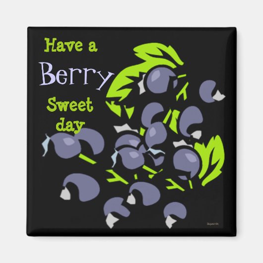 Blueberry Graphics Magnet (Vorne)