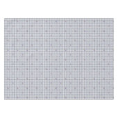 Blueberry Gray Blue Gingham Tischdecke (Vorderseite (Horizontal))