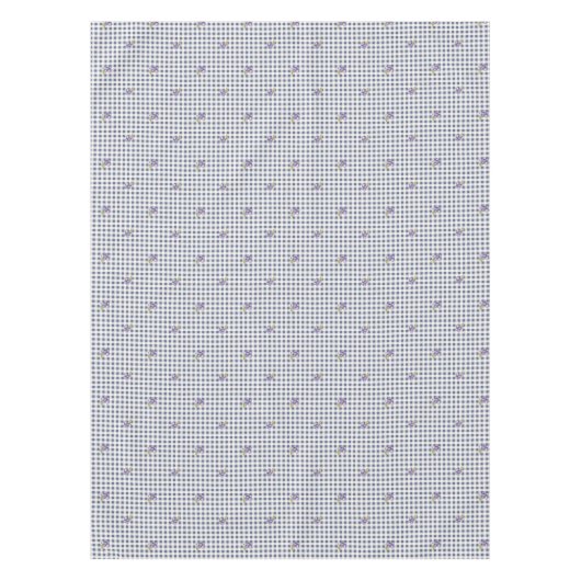 Blueberry Gray Blue Gingham Tischdecke (Vorderseite)